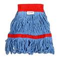 Alpine Industries 5in Head and Tail Bands Blue Loop End 16oz Cotton Mop Head, Red ALP302-01-5R